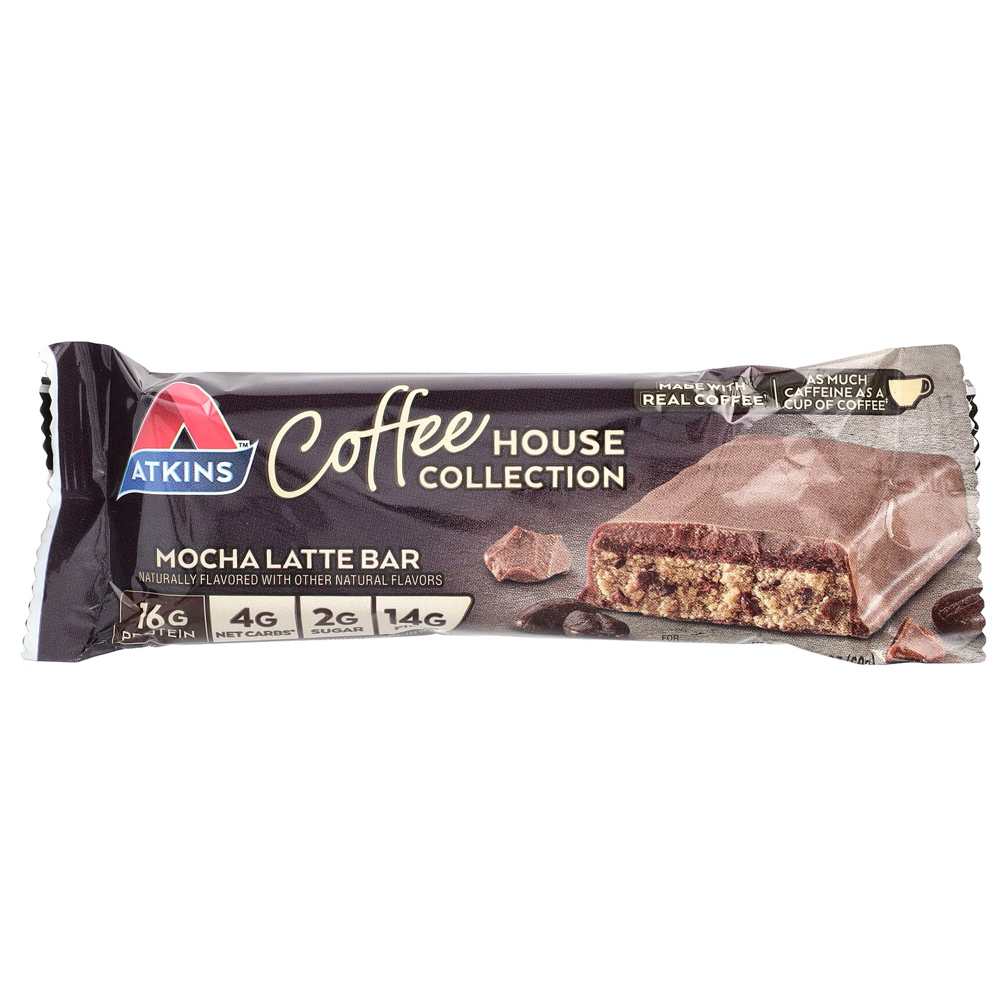 Atkins, Coffee House Collection, Mocha Latte Bar, 5 Bars, 2.12 oz (60 g) Each