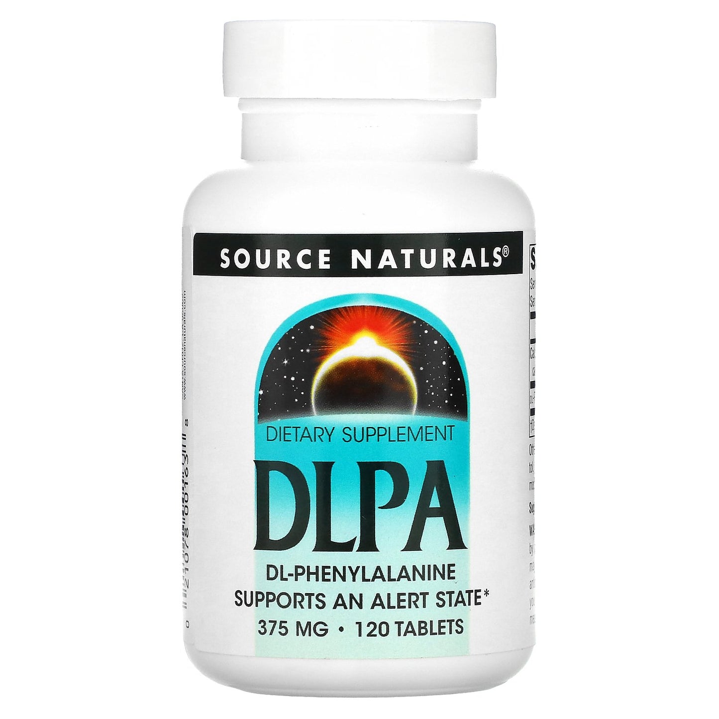 Source Naturals, DLPA, 375 mg, 120 Tablets