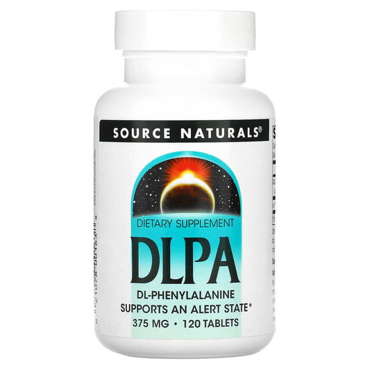 Source Naturals, DLPA, 375 mg, 120 Tablets