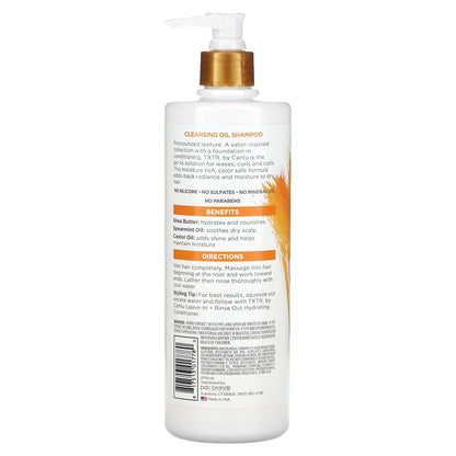 Cantu, TXTR, Cleaning Oil Shampoo, Color Treated Hair + Curls, 16 fl oz (473 ml)