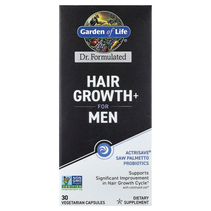 Garden of Life, Hair Growth+ for Men, 30 Vegetarian Capsules