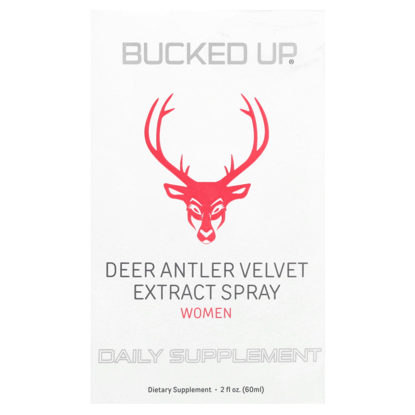 Bucked Up, Deer Antler Velvet Extract Spray, Women, 2 fl oz (60 ml)