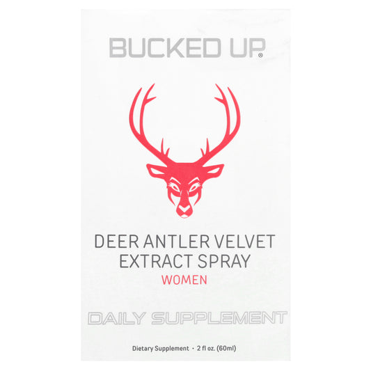 Bucked Up, Deer Antler Velvet Extract Spray, Women, 2 fl oz (60 ml)