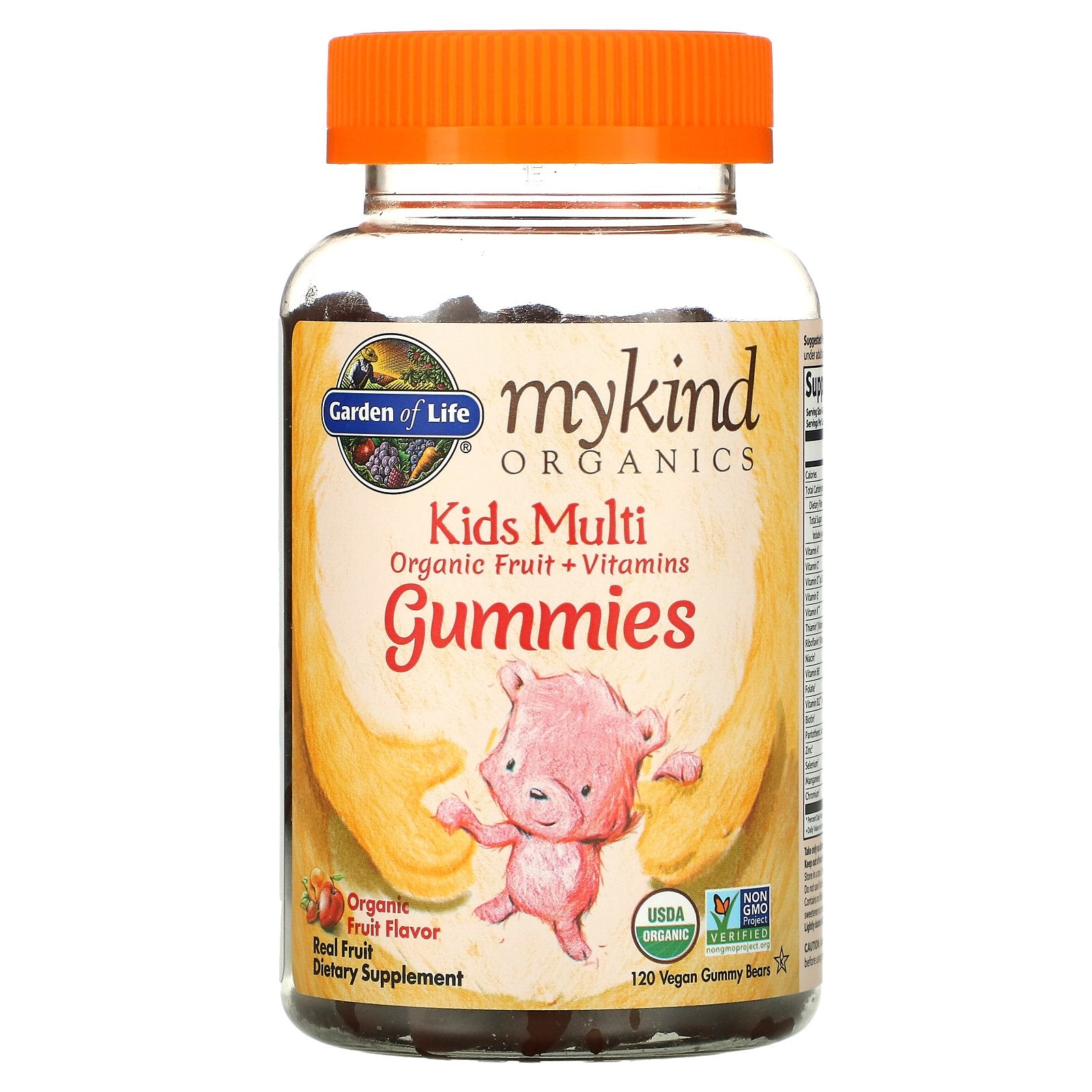 Garden of Life, MyKind Organics, Kids Multi, Organic Fruit Flavor, 120 Vegan Gummy Bears