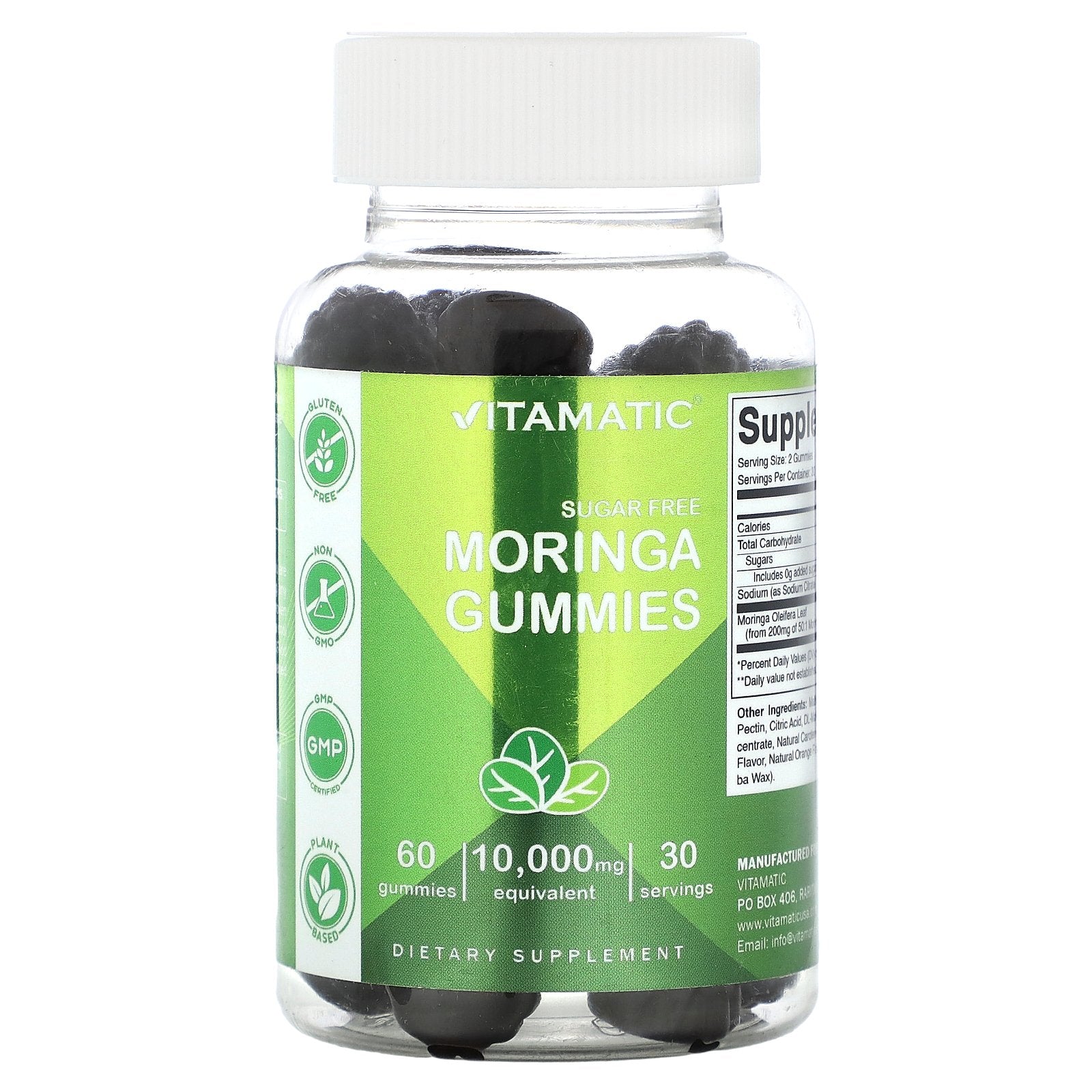 Vitamatic, Sugar Free Moringa Gummies, 10,000 mg, 60 Gummies (5,000 mg per Gummy)