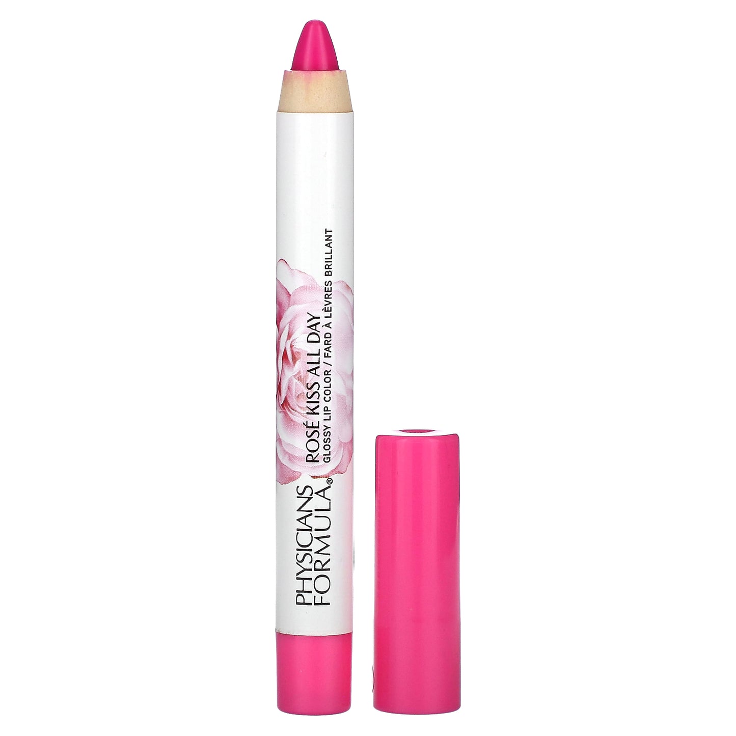 Physicians Formula, Rosé Kiss All Day, Glossy Lip Color,  1711505 She's A Wild Rose, 0.15 oz (4.3 g)