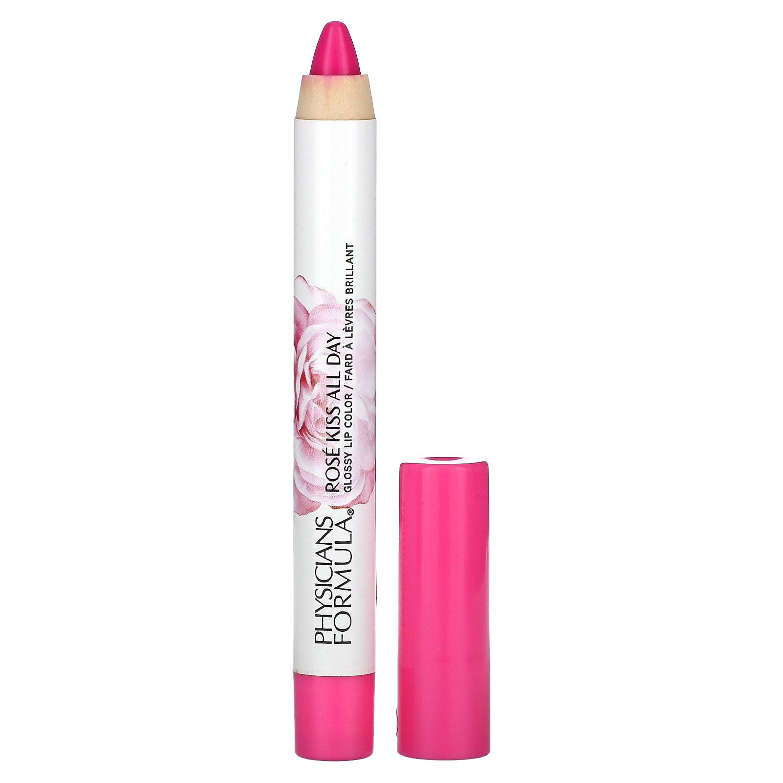 Physicians Formula, Rosé Kiss All Day, Glossy Lip Color,  1711505 She's A Wild Rose, 0.15 oz (4.3 g)