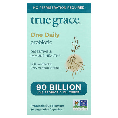 True Grace, One Daily Probiotic, 30 Vegetarian Capsules