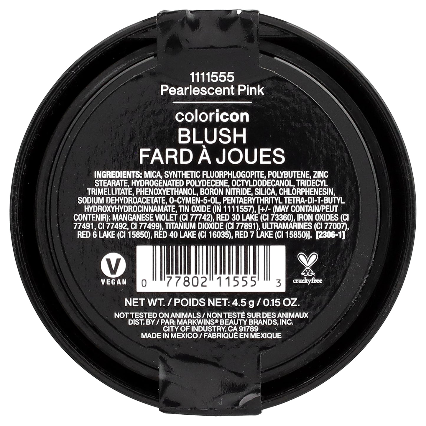wet n wild, Color Icon, Blush, 1111555 Pearlescent Pink, 0.15 oz (4.5 g)