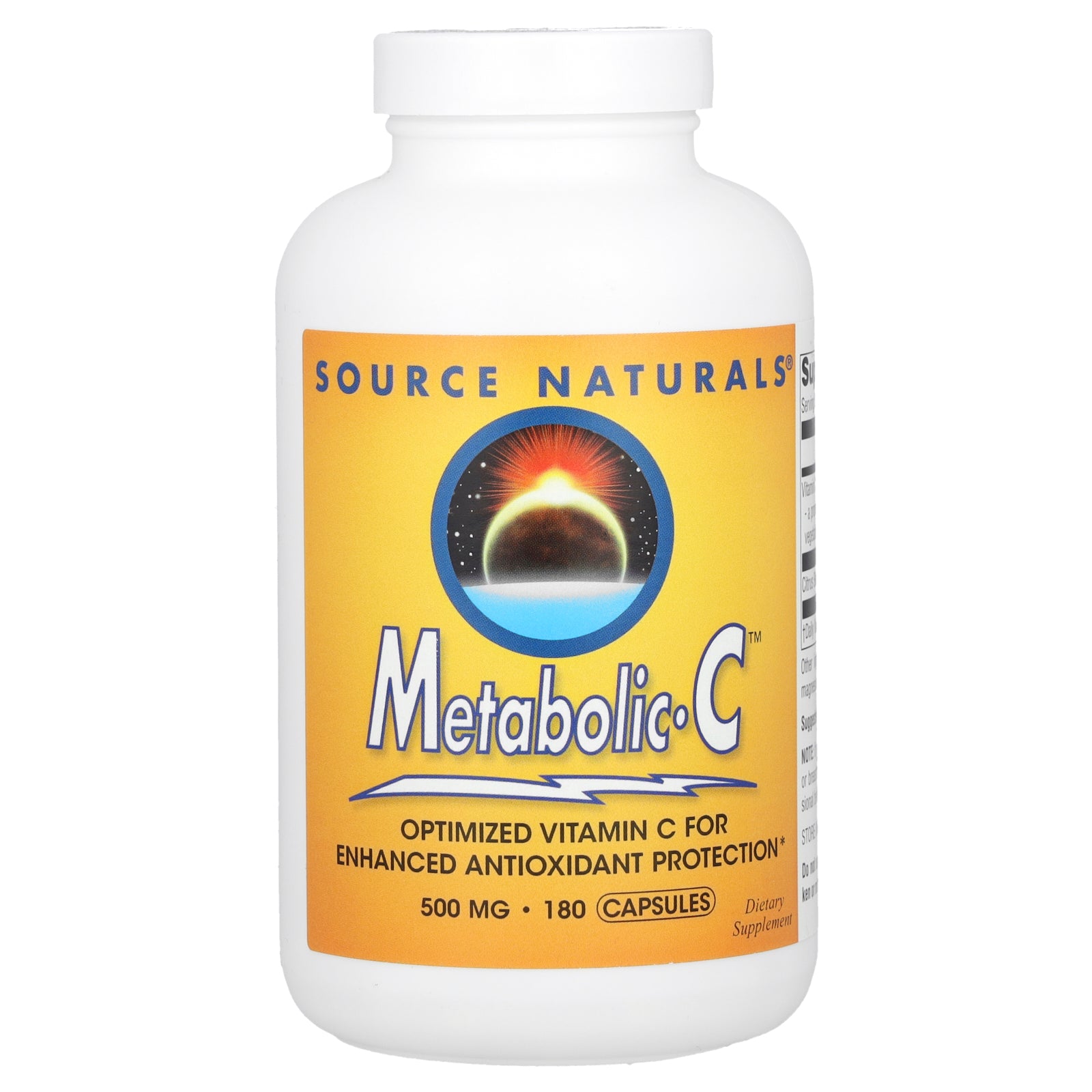 Source Naturals, Metabolic C, 500 mg, 180 Capsules