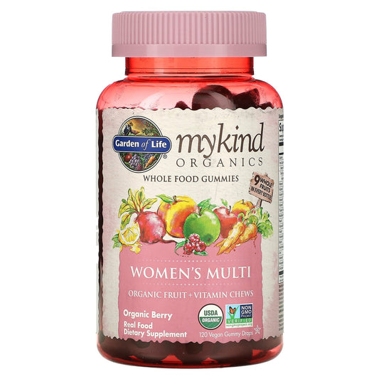 Garden of Life, MyKind Organics, Women's Multi, Organic Berry, 120 Vegan Gummy Drops