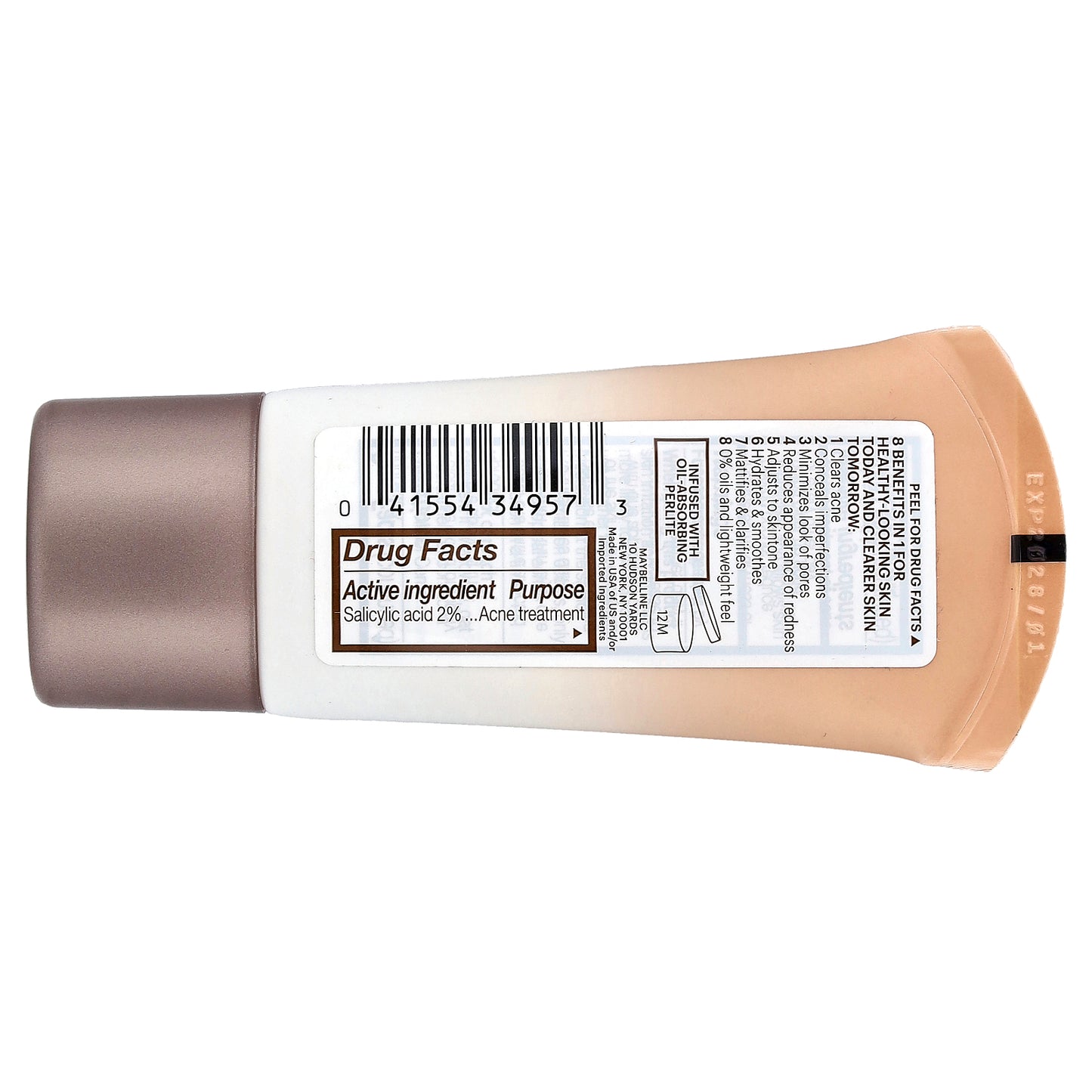 Maybelline, Dream BB Pure, Skin Clearing Beauty Balm, 120 Medium Sheer Tint, 1 fl oz (30 ml)