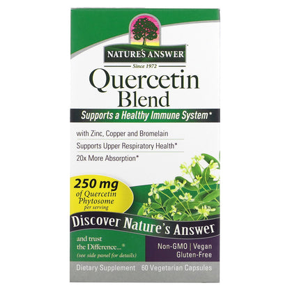 Nature's Answer, Quercetin Blend, 250 mg, 60 Vegetarian Capsules