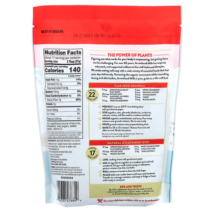 Arrowhead Mills, Organic Flax Seeds, Gluten Free, 1 lb (453 g)