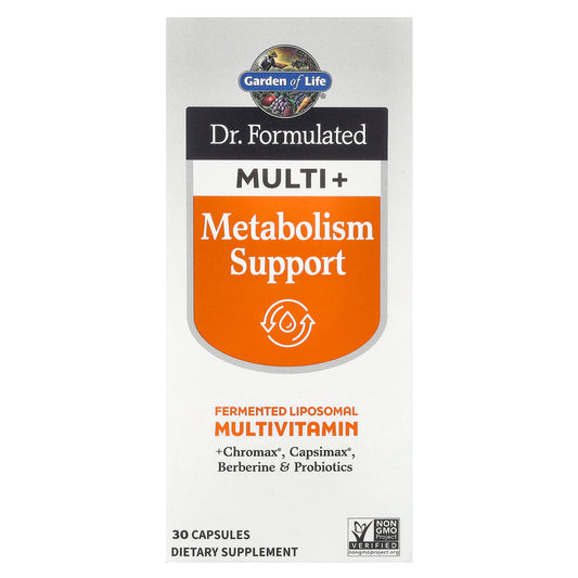 Garden of Life, Dr. Formulated Multi+, Metabolism Support, 30 Capsules