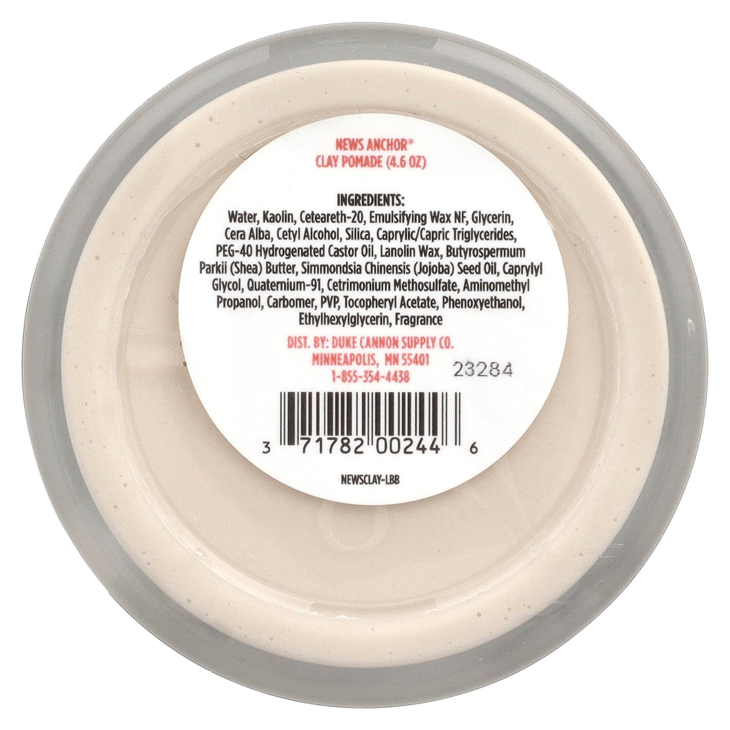 Duke Cannon Supply Co., News Anchor® Clay Pomade , 4.6 oz (130 g)