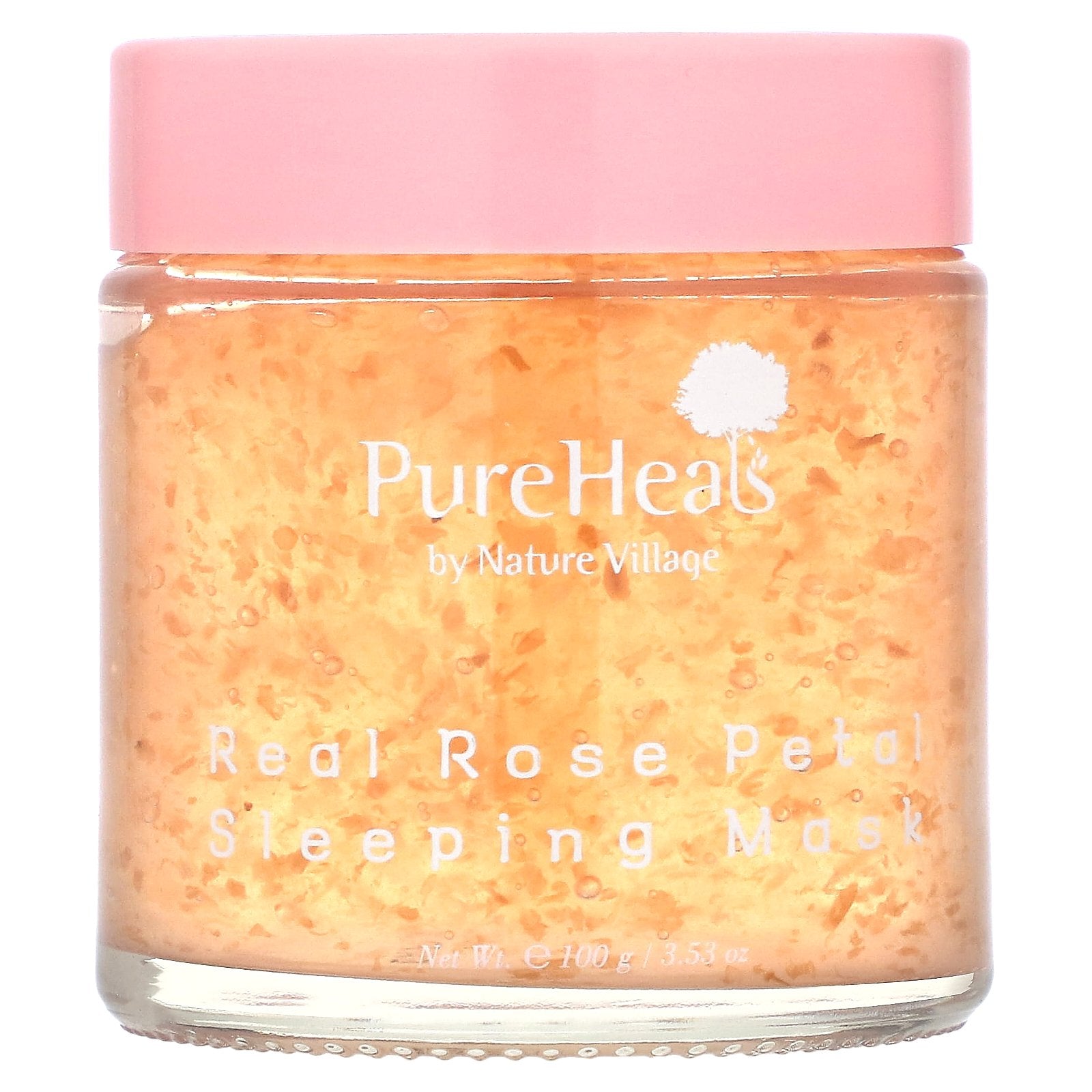 PureHeals, Real Rose Petal Sleeping Beauty Mask, 3.53 oz (100 g)