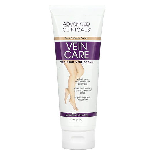 Advanced Clinicals, Vein Care, Varicose Vein Cream, 8 fl oz (237 ml)