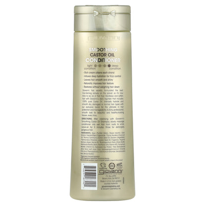 Giovanni, Smoothing Castor Oil Conditioner, For All Hair Types, 13.5 fl oz (399 ml)