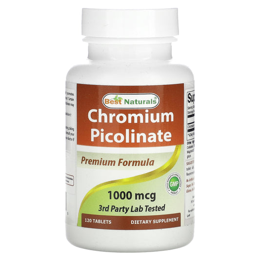 Best Naturals, Chromium Picolinate, 1,000 mcg, 120 Tablets