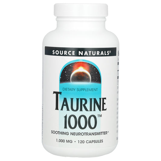 Source Naturals, Taurine 1000, 1,000 mg, 120 Capsules