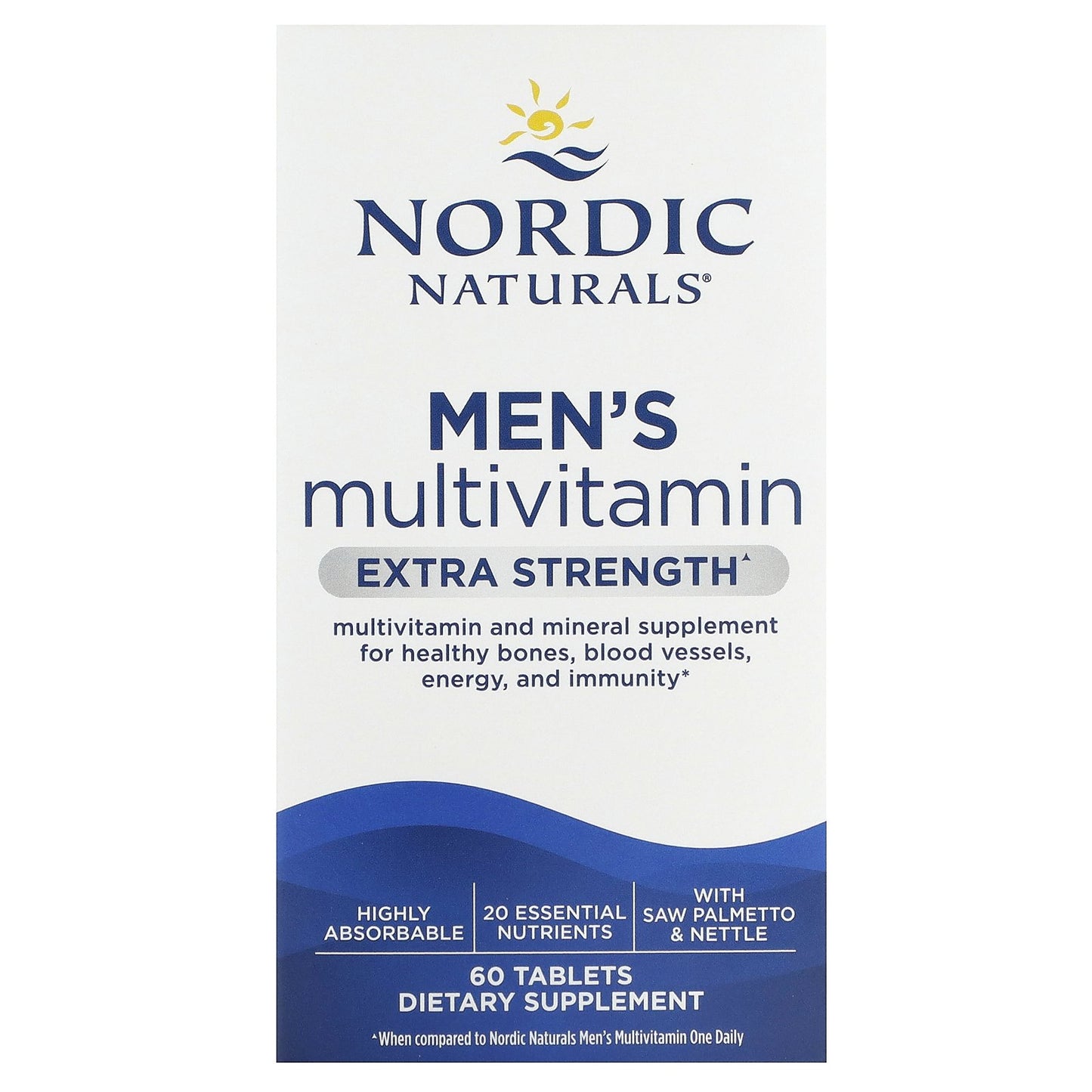 Nordic Naturals, Men's Multivitamin, Extra Strength, 60 Tablets