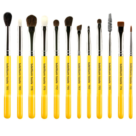 Bdellium Tools, Studio Series, Eyes Brush Set and Pouch, 12 Pc Set