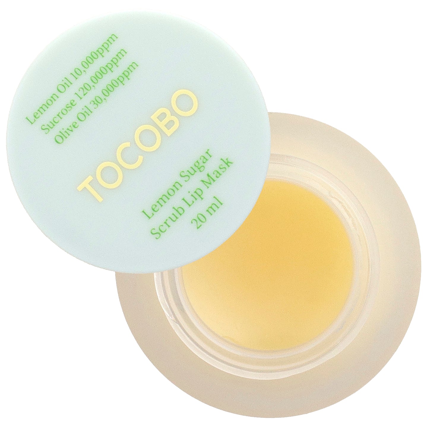 Tocobo, Lemon Sugar Scrub Lip Mask, 20 ml