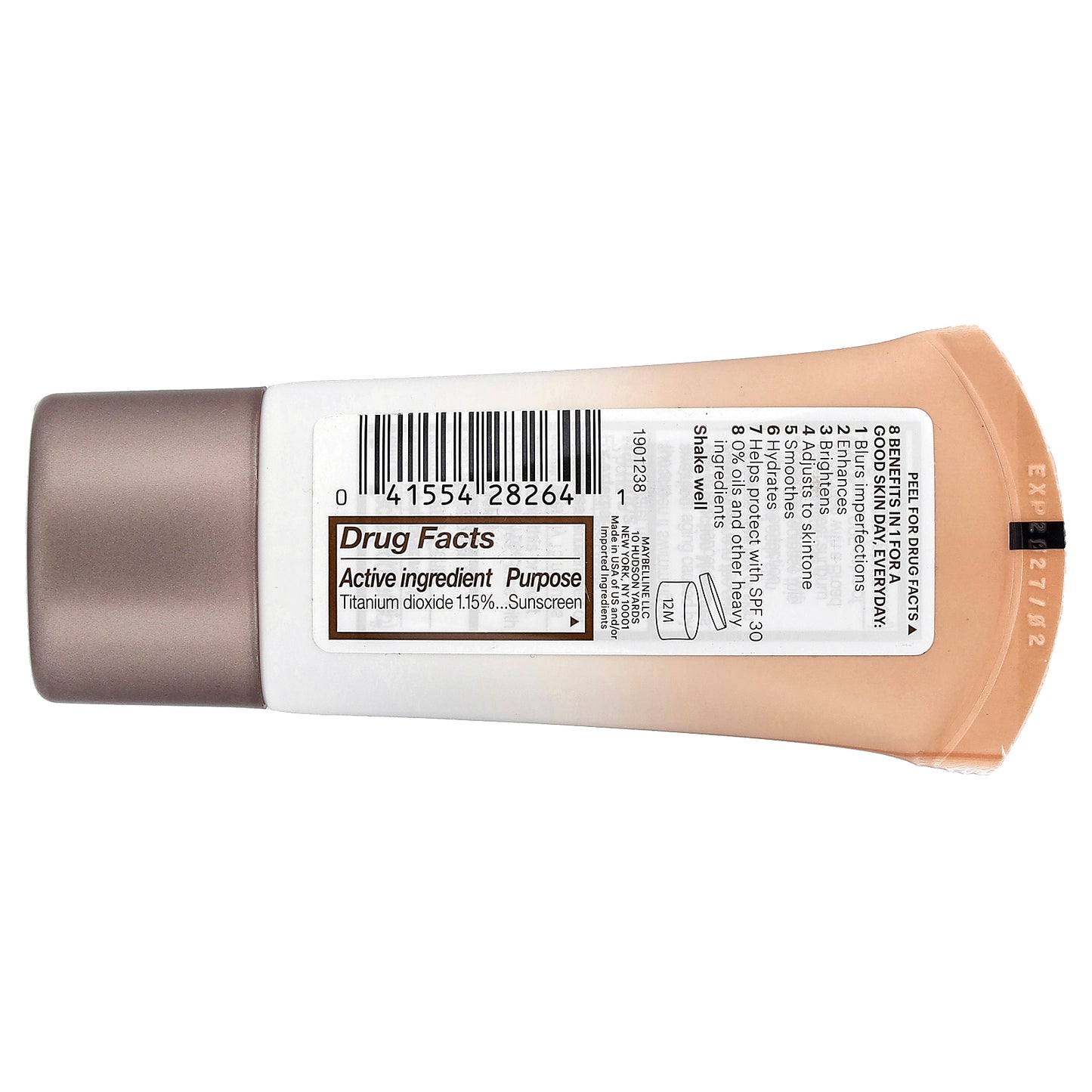 Maybelline, Dream BB Fresh, Skin Hydrating Beauty Balm, SPF 30, 120 Medium Sheet Tint, 1 fl oz (30 ml)