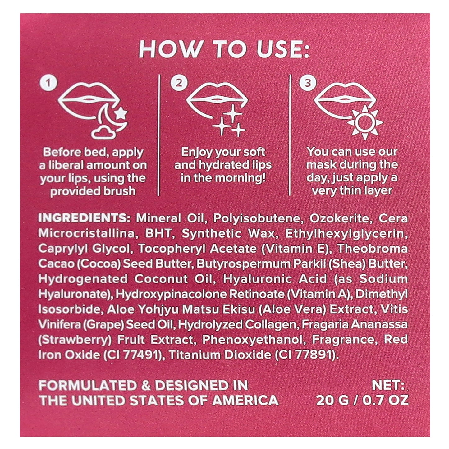 Maree, Overnight Recovery & Renewal Lip Mask, 0.7 oz (20 g)