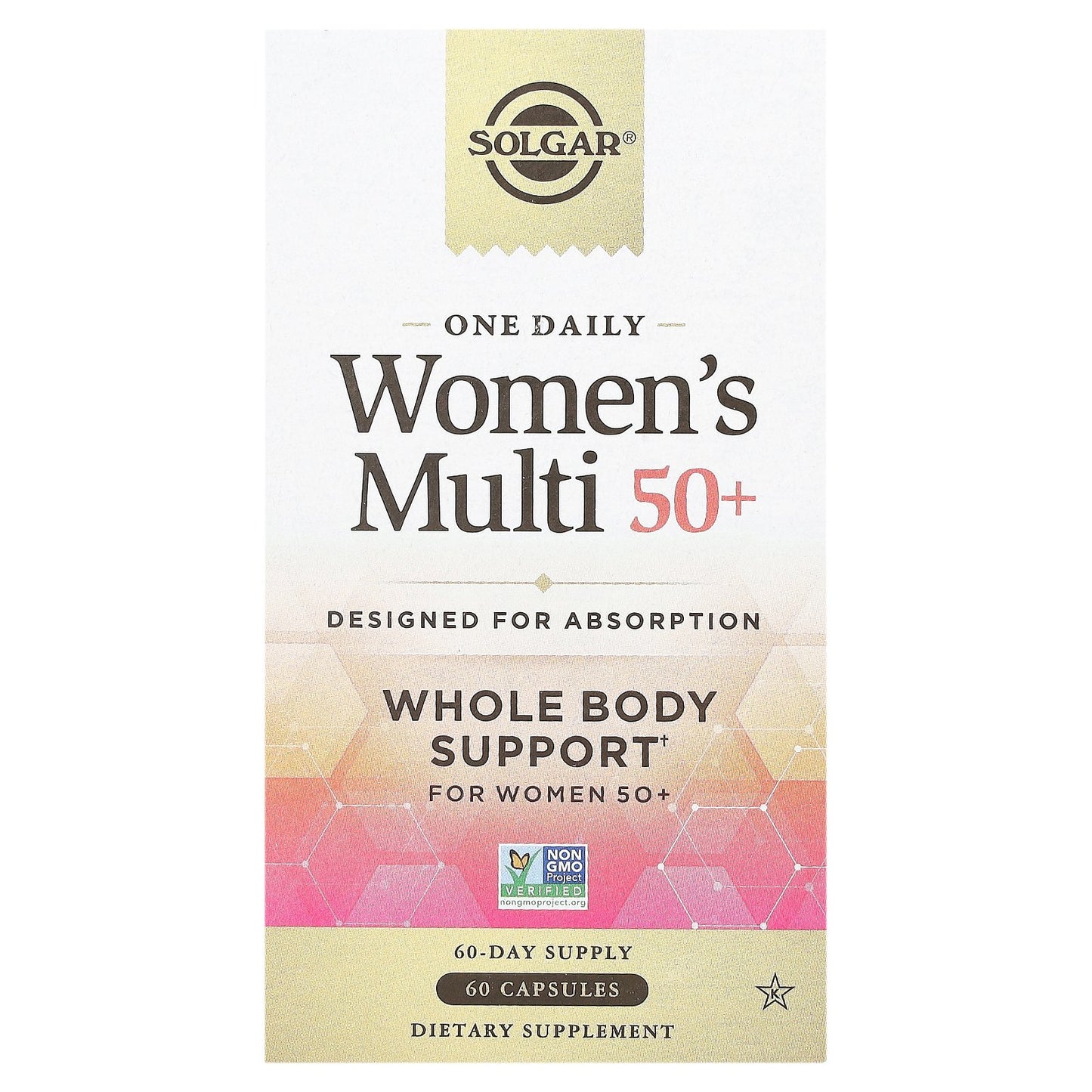 Solgar, One Daily Women's Multi 50+, 60 Capsules