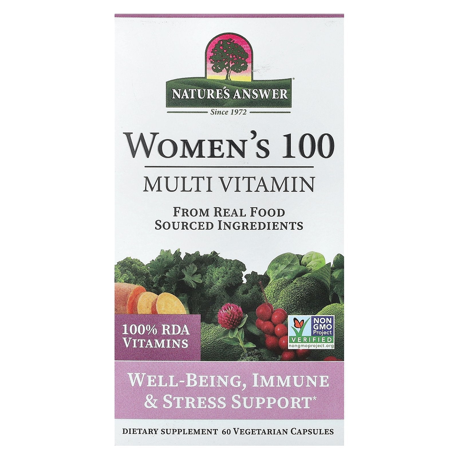 Nature's Answer, Women's 100, Multivitamin, 60 Vegetarian Capsules
