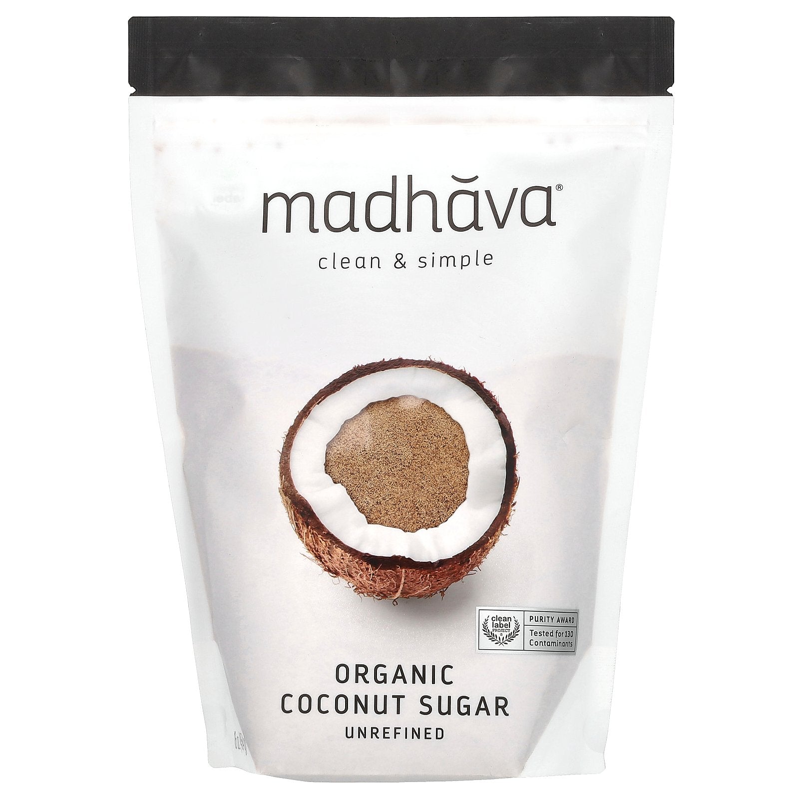 Madhava, Organic Coconut Sugar, Unrefined, 16 oz (454 g)