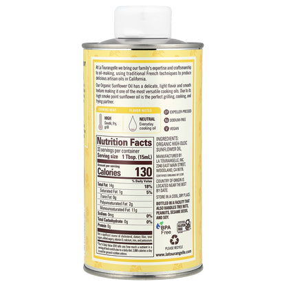 La Tourangelle, Organic Sunflower Oil, 16.9 fl oz (500 ml)