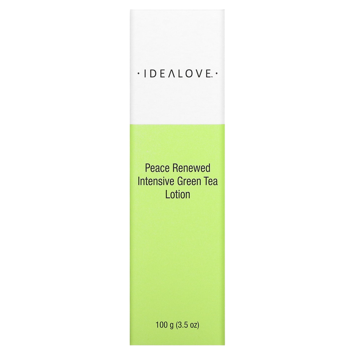 Idealove, Peace Renewed, Intensive Green Tea Lotion, 3.5 oz (100 g)