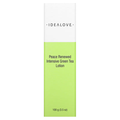 Idealove, Peace Renewed, Intensive Green Tea Lotion, 3.5 oz (100 g)