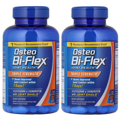 Osteo Bi-Flex, Joint Health, Triple Strength, 2 Pack, 80 Coated Tablets Each