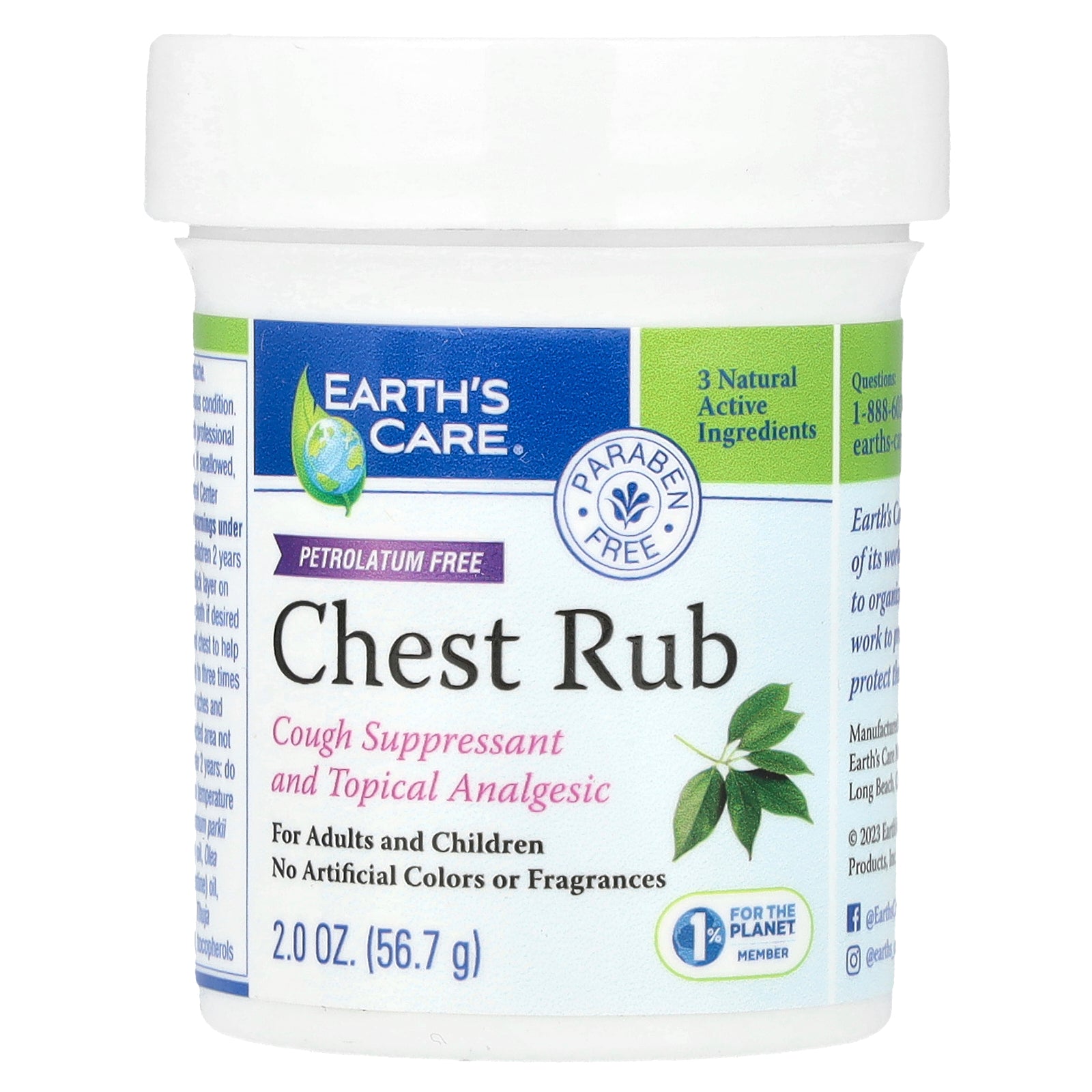 Earth's Care, Chest Rub, 2 oz (56.7 g)