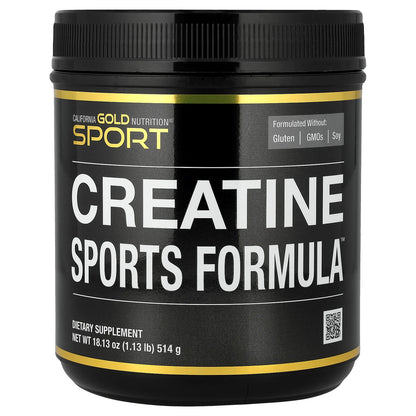 California Gold Nutrition, Sport, Creatine Sports Formula™, with Amino Acid Blend, Beta-Alanine, Beet Juice & Coconut, 1.13 lb (514 g)