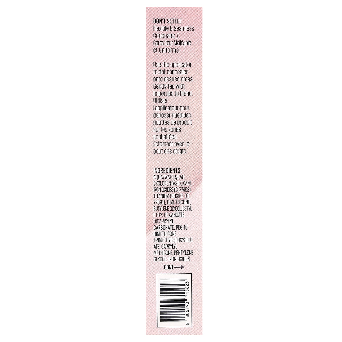 Kaja, Don't Settle, Flexible & Seamless Concealer, 08 Candied Ginger, 0.24 oz (7 g)