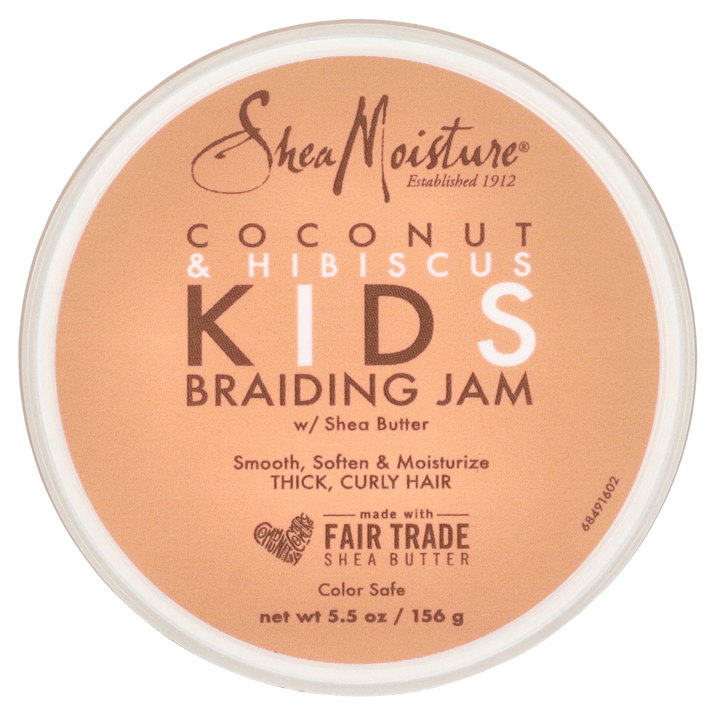 SheaMoisture, Kids Braiding Jam, Coconut & Hibiscus with Shea Butter , 5.5 oz (156 g)