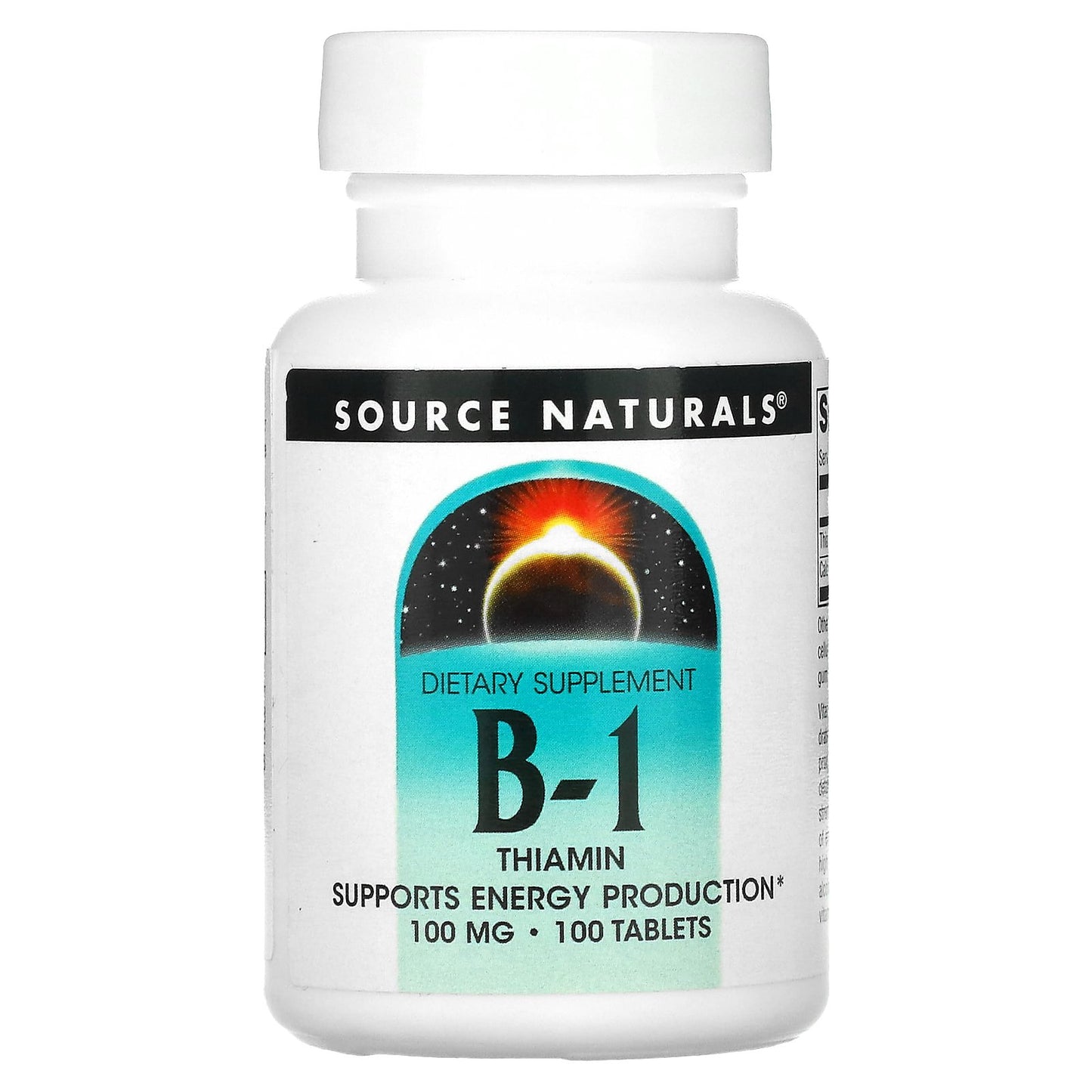 Source Naturals, B-1, Thiamin, 100 Tablets