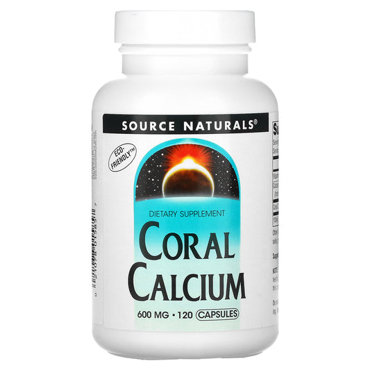 Source Naturals, Coral Calcium, 600 mg, 120 Capsules