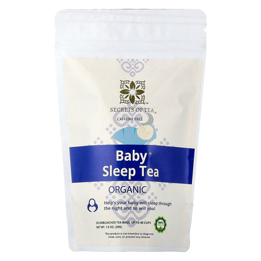 Secrets of Tea, Organic Baby® Sleep Tea, Caffeine Free, 20 Unbleached Tea Bags, 1 oz (28 g)