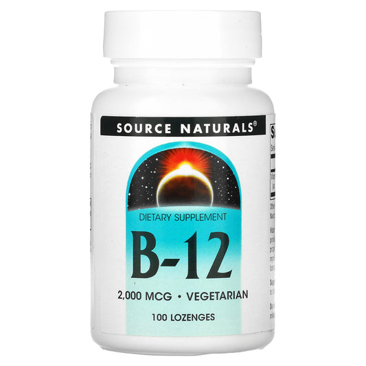 Source Naturals, B-12, 2,000 mcg, 100 Lozenges