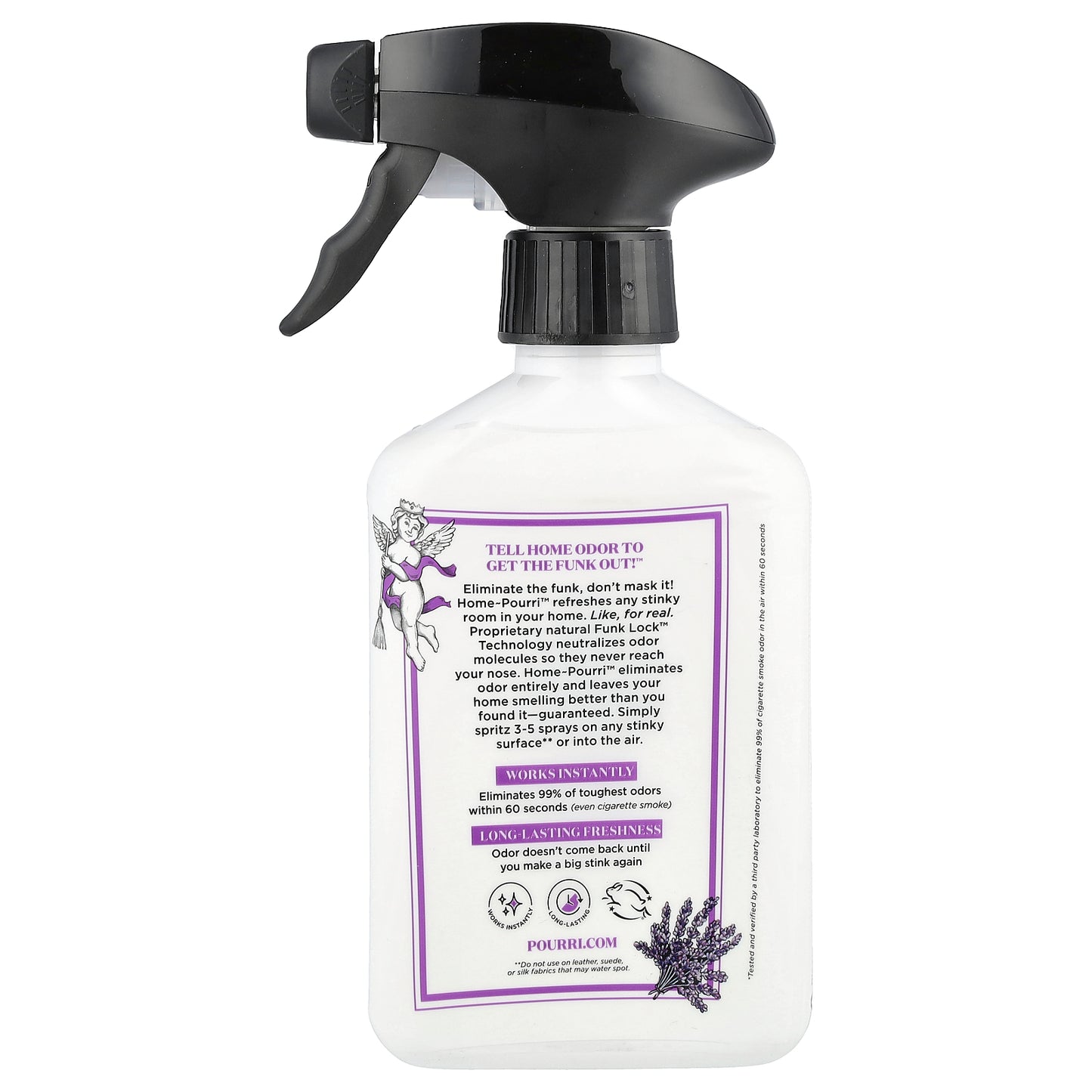 Poo-Pourri, Home-Pourri™ Air + Fabric, Multi- Purpose Odor Eliminator, Lavender Sage, 11 fl oz (325 ml)