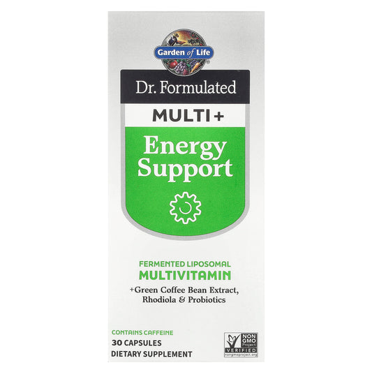 Garden of Life, Dr. Formulated Multi+, Energy Support, 30 Capsules