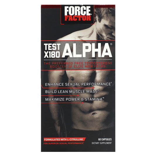 Force Factor, Test X180 Alpha®, 60 Capsules