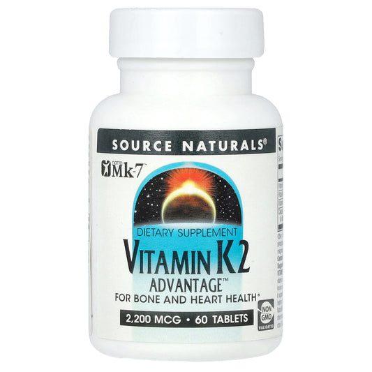 Source Naturals, Vitamin K2, 60 Tablets