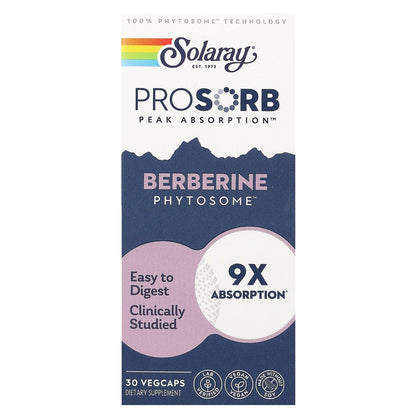Solaray, Berberine Phytosome, 550 mg, 30 Vegcaps